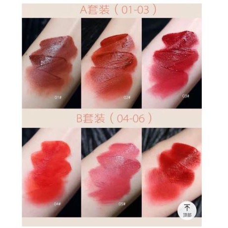 Set 3 Cây Son Kem Lì Herorange Fluffy Lip Glaze