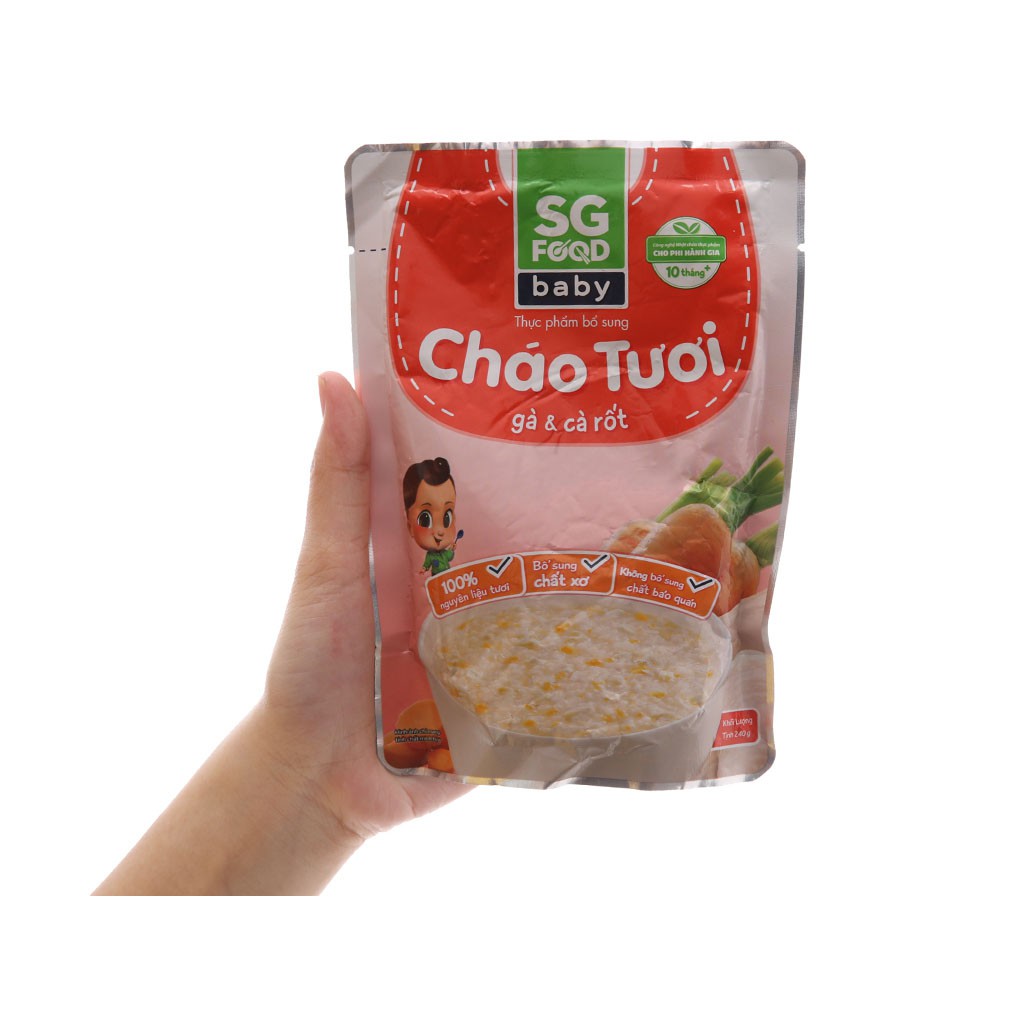 CHÁO TƯƠI SG FOOD BABY GÓI 240G