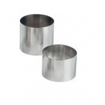 Khuôn ring bằng inox, dùng làm bánh lạnh, bánh mousse, bánh chessse. khuôn bằng inox, sáng bóng dễ cất giữ sau khi dùng.