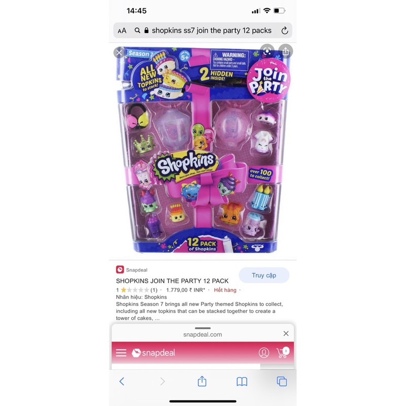 Bữa Tiệc Shopkins season 7-8 chính hãng