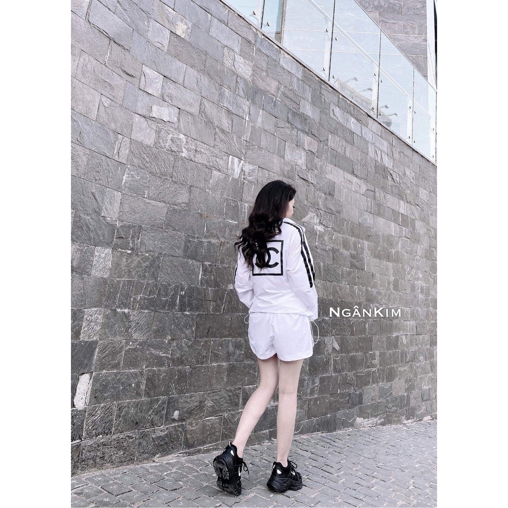 Set bộ lụa thể thao túi bụng quần short NN239