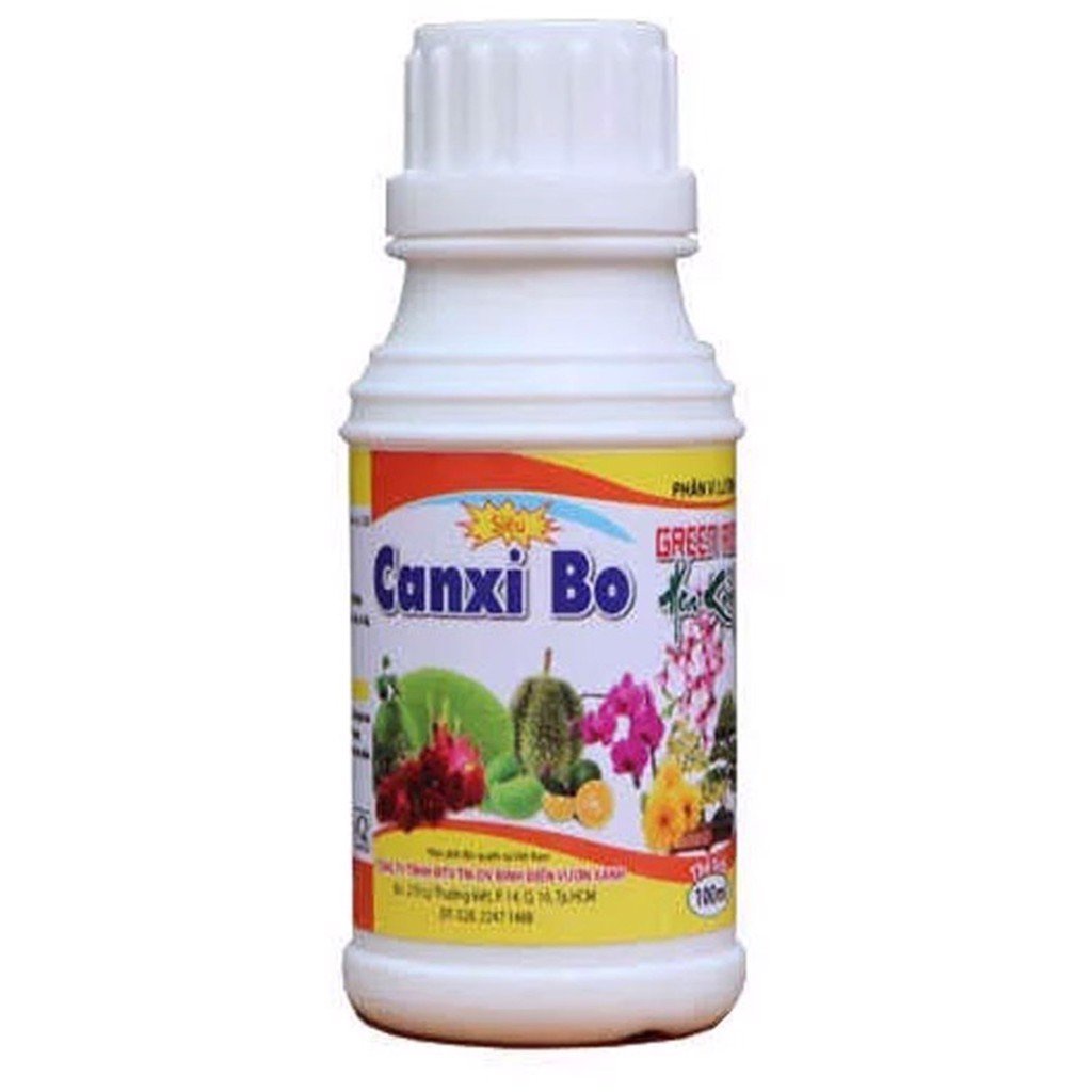 Canxi Bo chai 100ml – Phân bón chống rụng hoa, tăng đậu trái, hoa trái sum suê