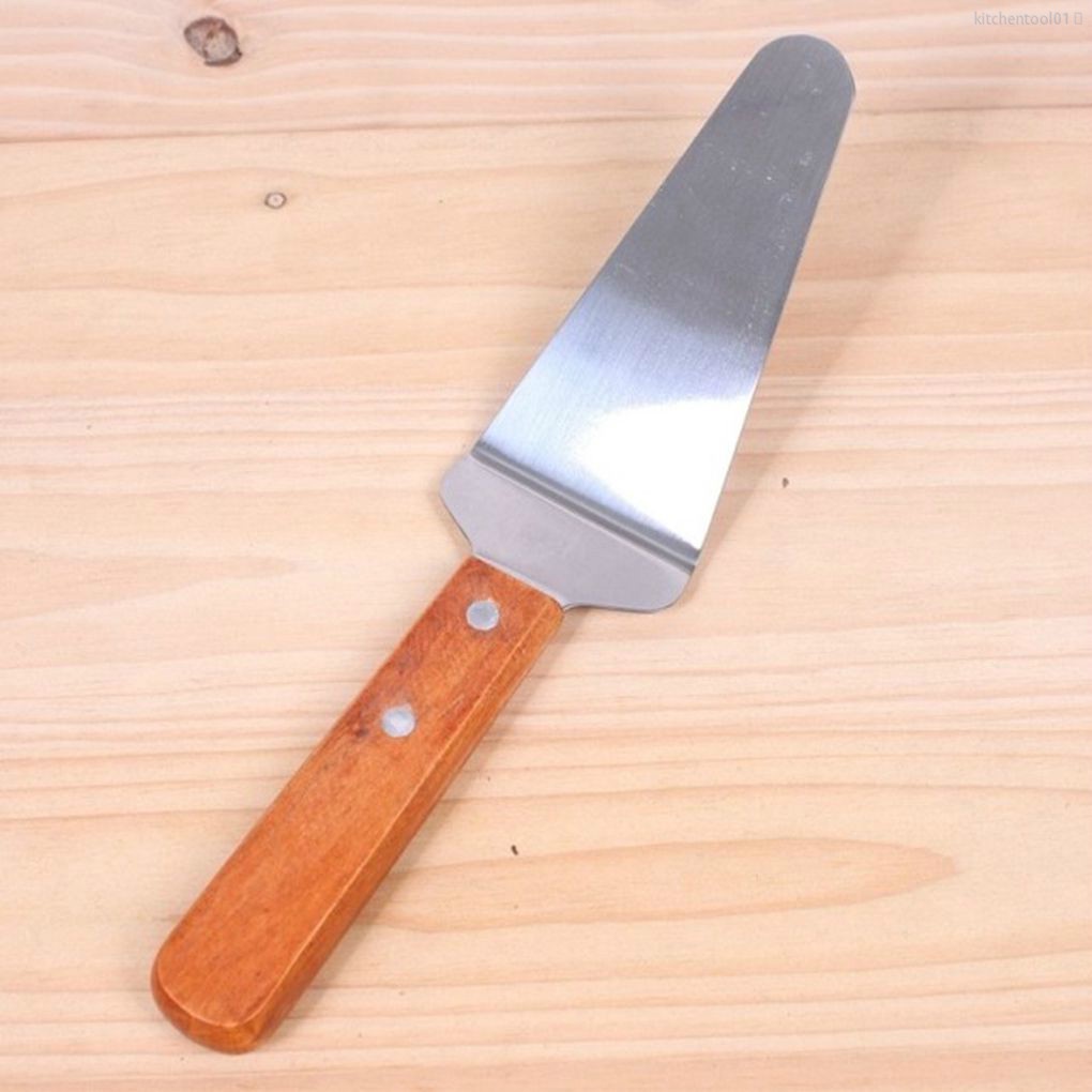 Xẻng Xúc Bánh Pizza Bằng Thép Không Gỉ Tay Cầm Gỗ Tiện Dụng Cho Nhà Bếptool01