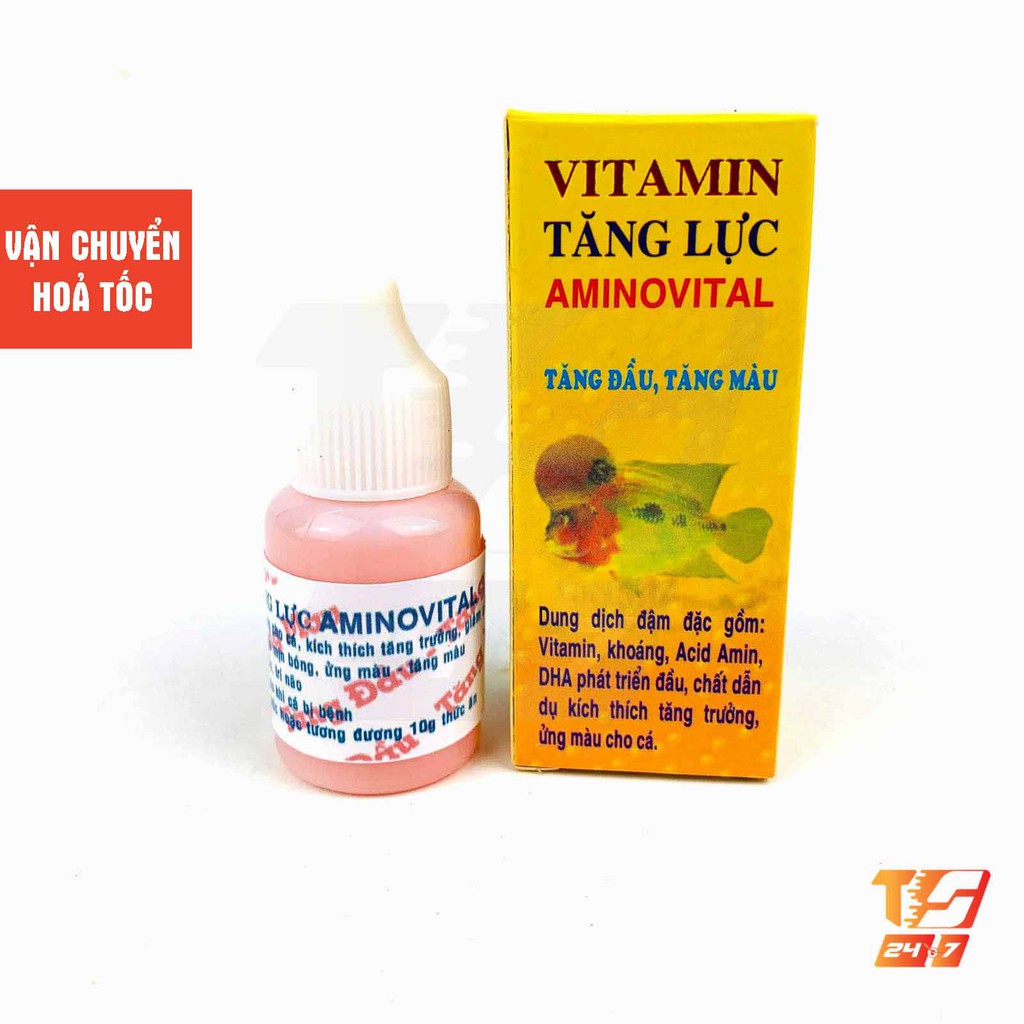 Vitamin Tăng Lực AminoVital - Tăng Đầu, Tăng Màu Cho Cá La Hán, Cá Rồng, Cá Dĩa