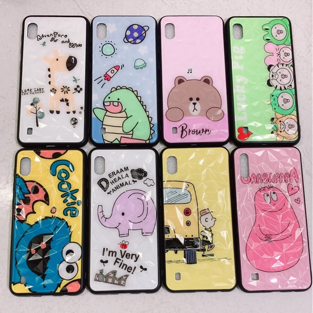 Ốp lưng sam sung A10 Vân đá kim cương 3D