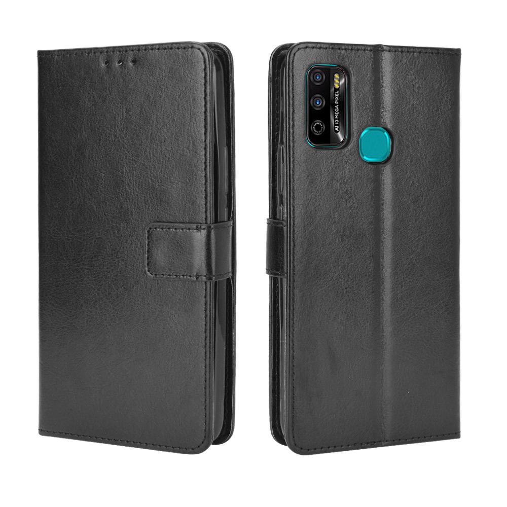 Infinix Hot 9 Play Case Flip Phone Holder Stand Case Infinix Hot 9 Play 9Play Case Ví Da PU Back Cov