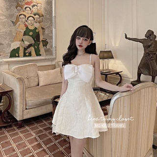 VÁY GẤM 2S NƠ [ KIEUTRANGCLOSET ]