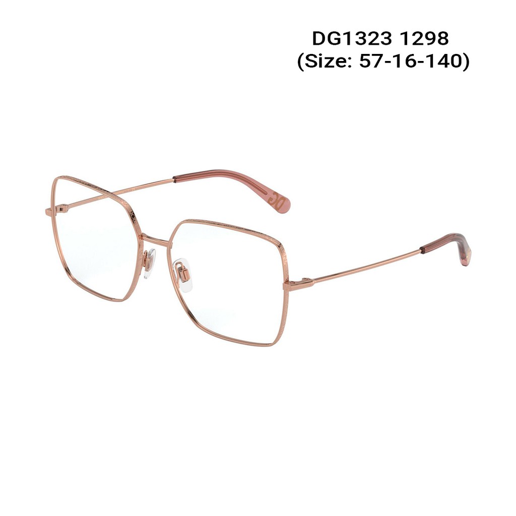 Gọng kính nam nữ chính hãng Dolce &amp; Gabbana DG1323 màu sắc thời trang, thiết kế dễ đeo bảo vệ mắt