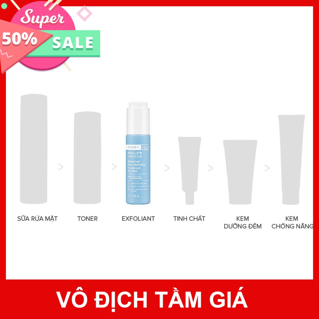 Serum Phục Hồi và tái tạo Đặc Biệt Paula's Choice RESIST Advanced Pore Refining Treatment 4% BHA 30ml 7791