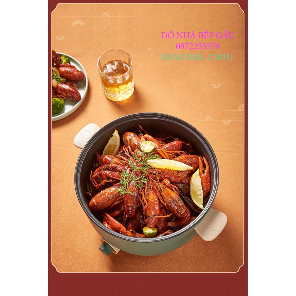 NỒI LẨU ĐIỆN ĐA NĂNG BEAR 3L