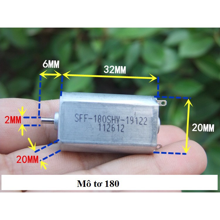 Động Cơ Mô Tơ Mini 180 6VDC 25000