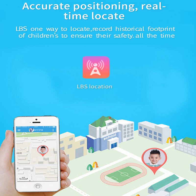 Đồng Hồ Thông Minh Q12 Có Thẻ Sim Chống Nước Ip67 Cho Bé Và Phụ Kiện