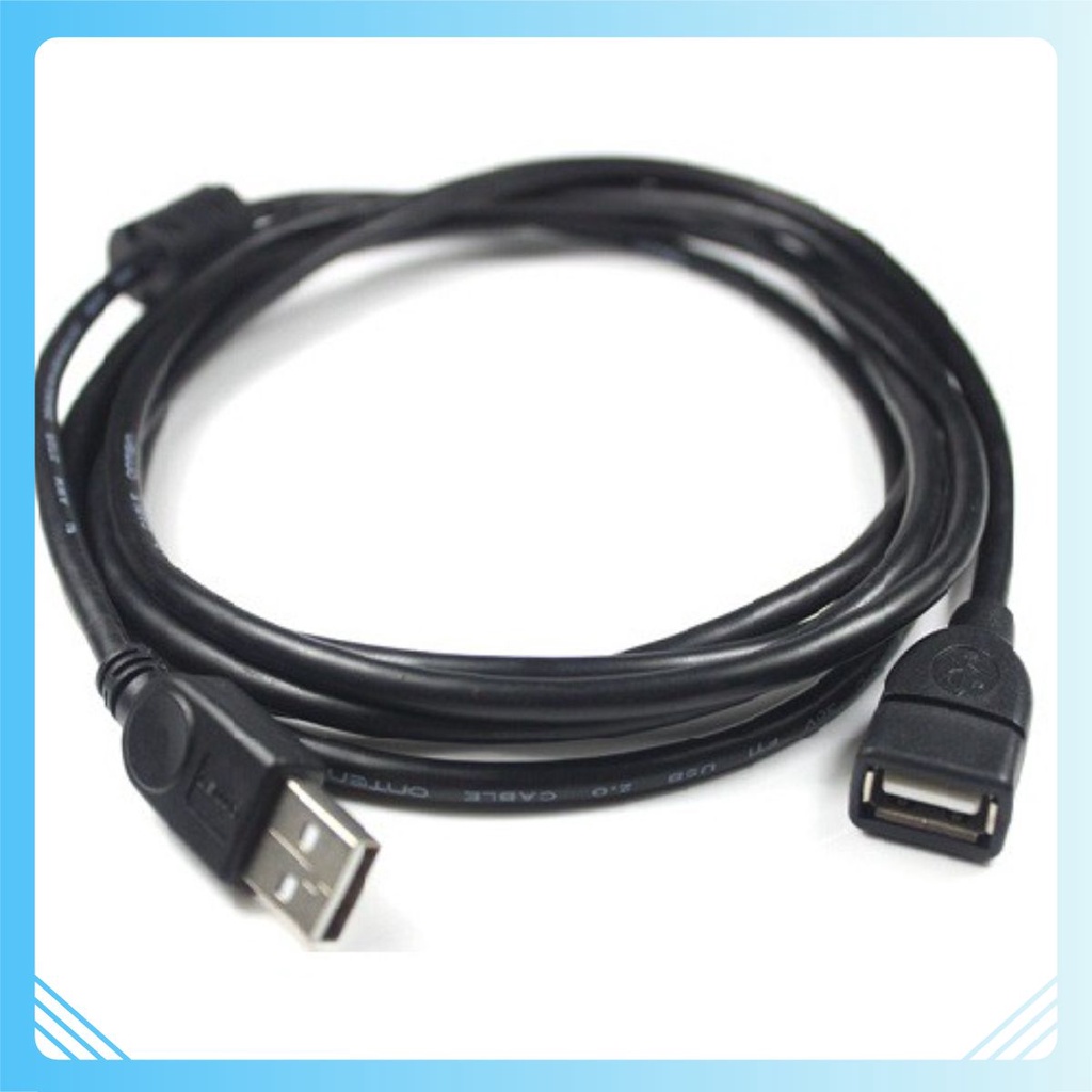 -Dây cáp USB nối dài 3m- 5m đen
