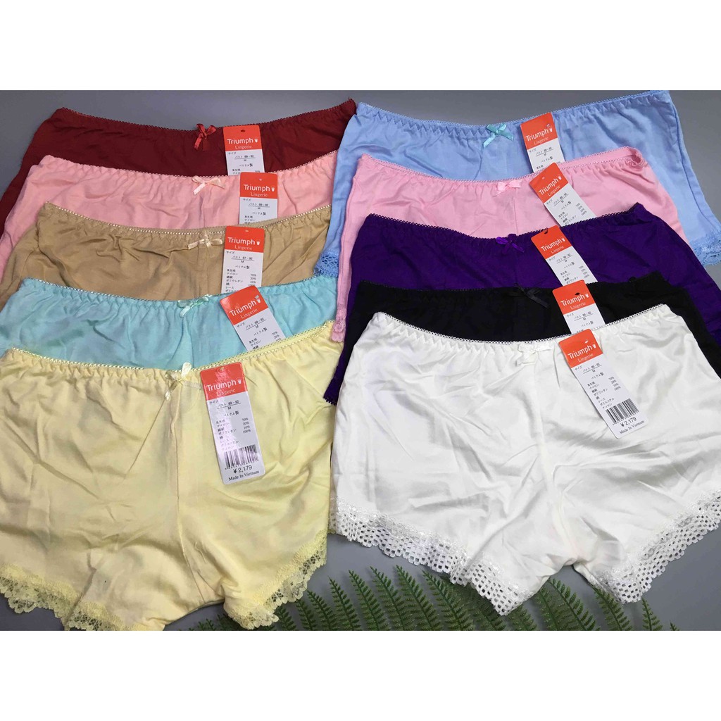 Quần lót đùi,Quần đùi mặc trong váy  chất cotton phối ren đùi