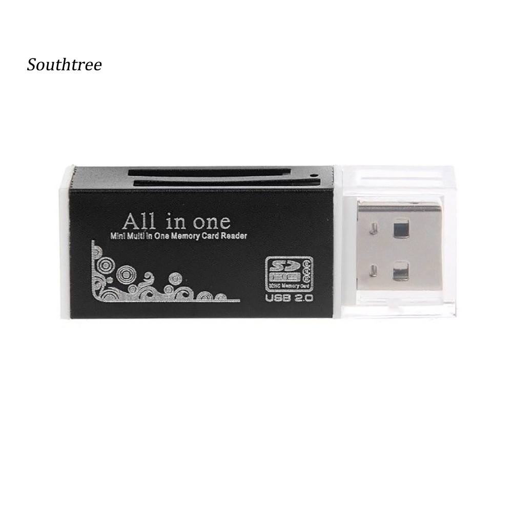 Đầu Đọc Thẻ Nhớ Usb 2.0 Cho Sd / Sdhc Mmc Tf Ms M2 Tiện Dụng