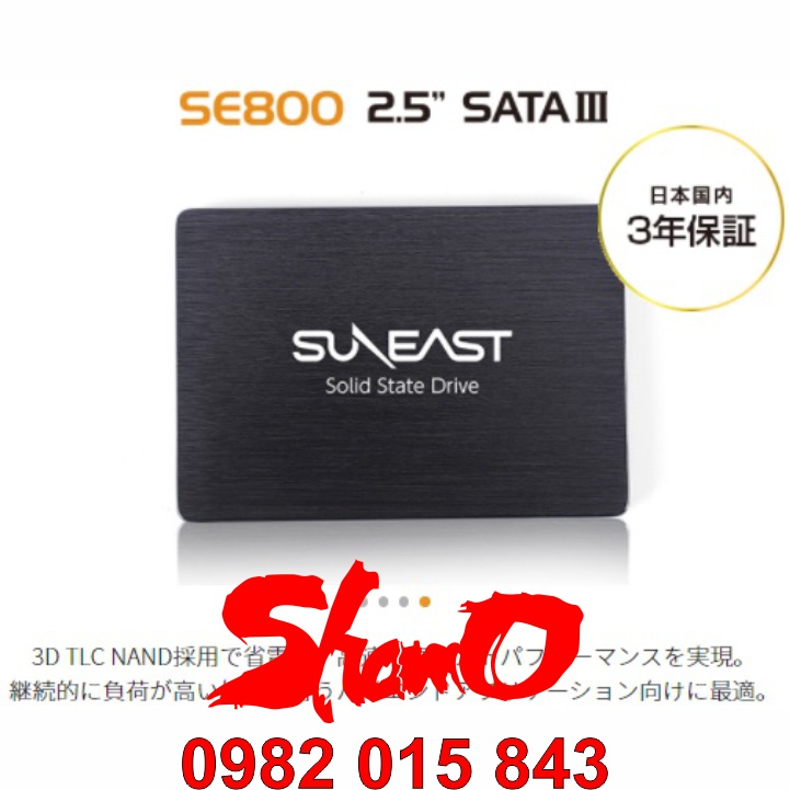 Ổ cứng SSD 480GB SunEast ( SE800 2.5” SATA III – Hàng nội địa Nhật ) – Chính Hãng – Bảo hành 3 năm