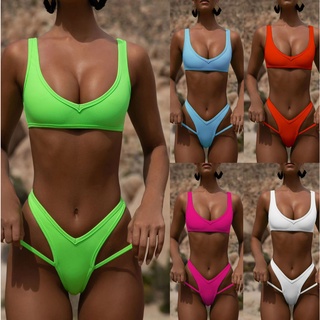 BBB Two Piece Bikini Set Sexy Stripped Swimsuit