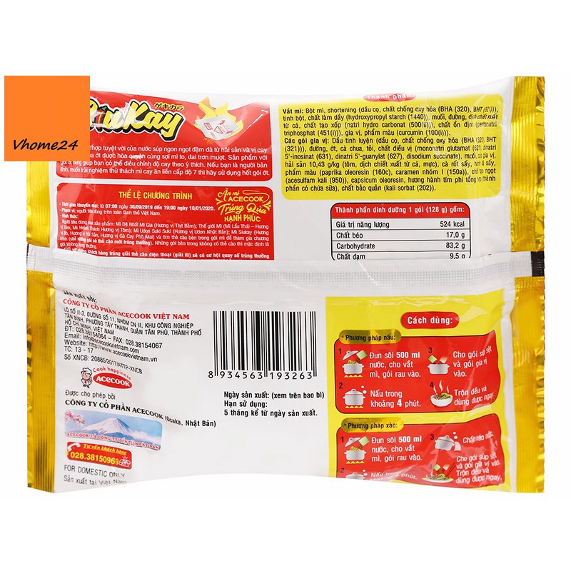 Mì hải sản SiuKay gói 128g
