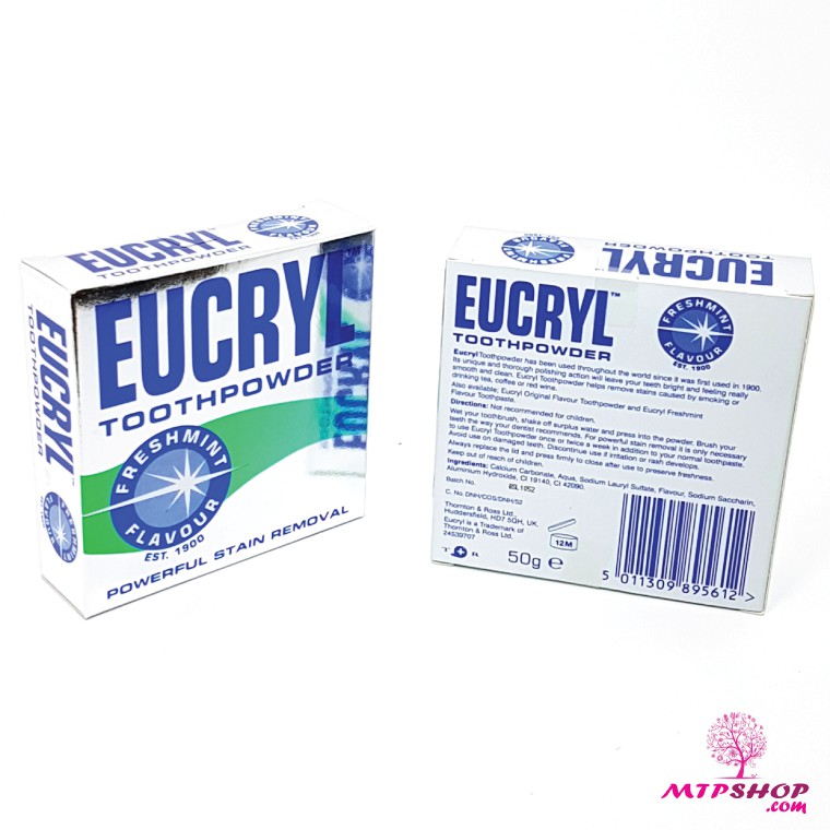 Kem đánh răng Eucryl và Bột tẩy trắng răng Eucryl