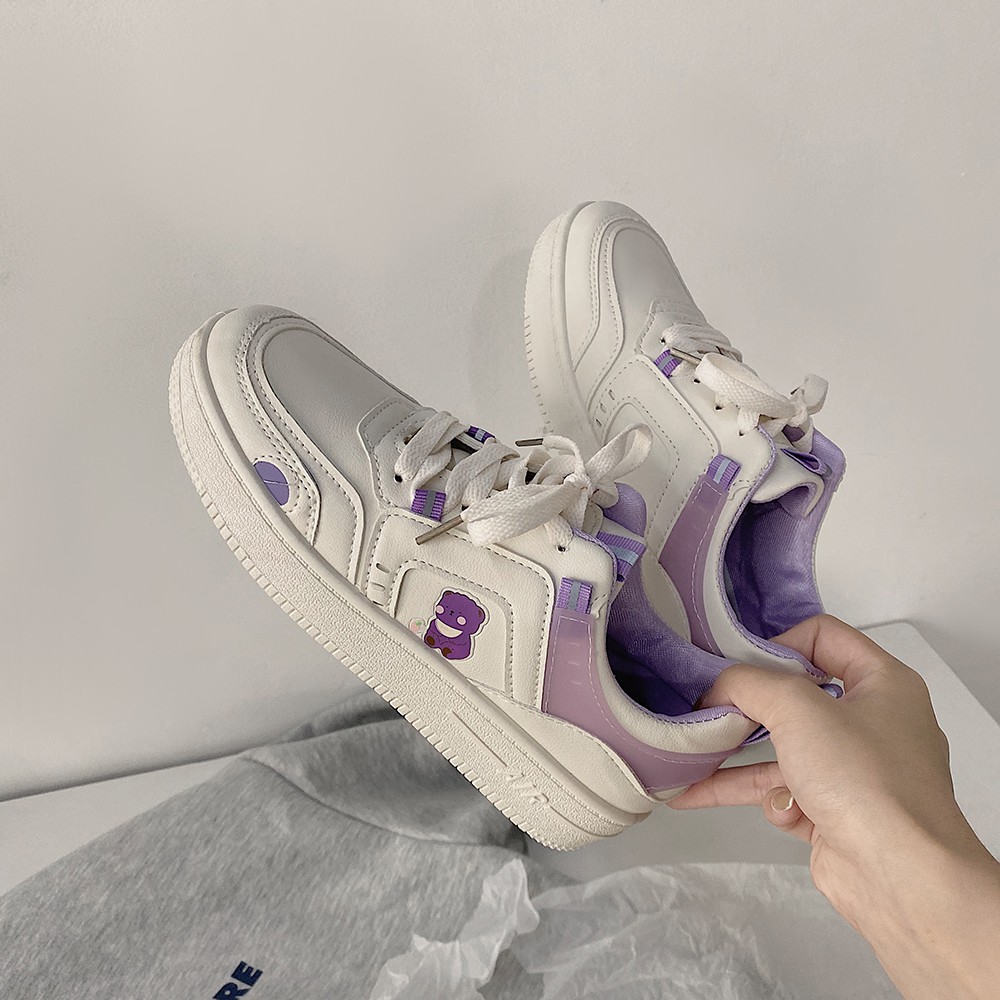 Giày thể thao nữ giayBOM đế cao 3 cm họa tiết họa hình B1153 | BigBuy360 - bigbuy360.vn