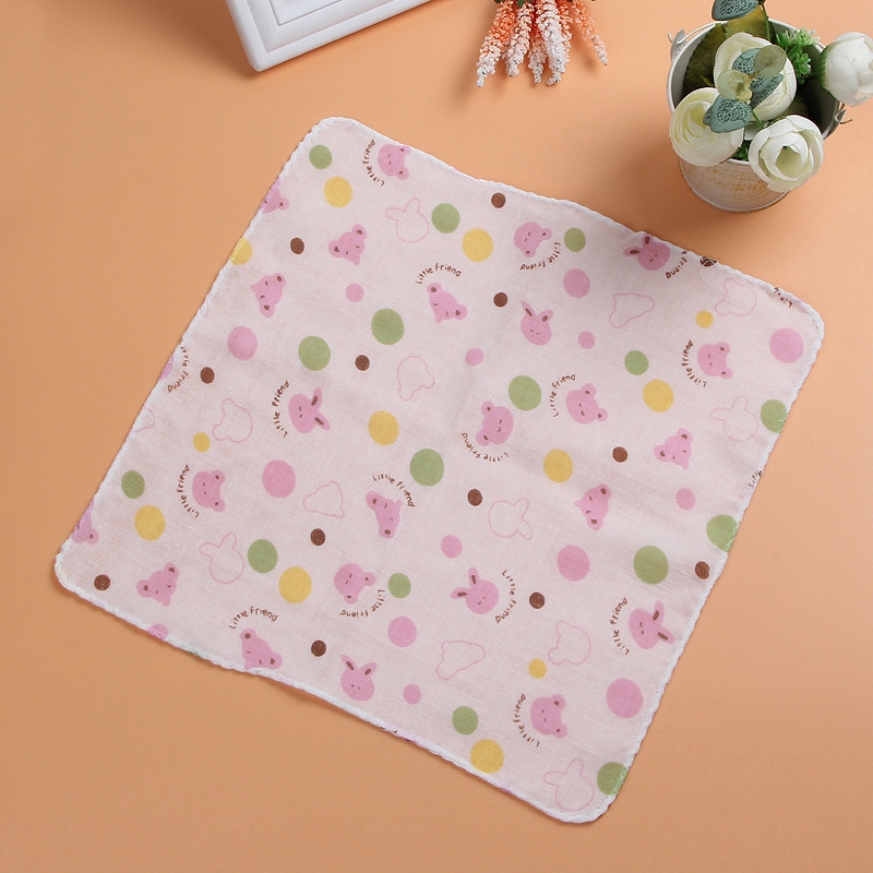 Khăn cotton thấm nước dãi hình tam giác đáng yêu cho em bé