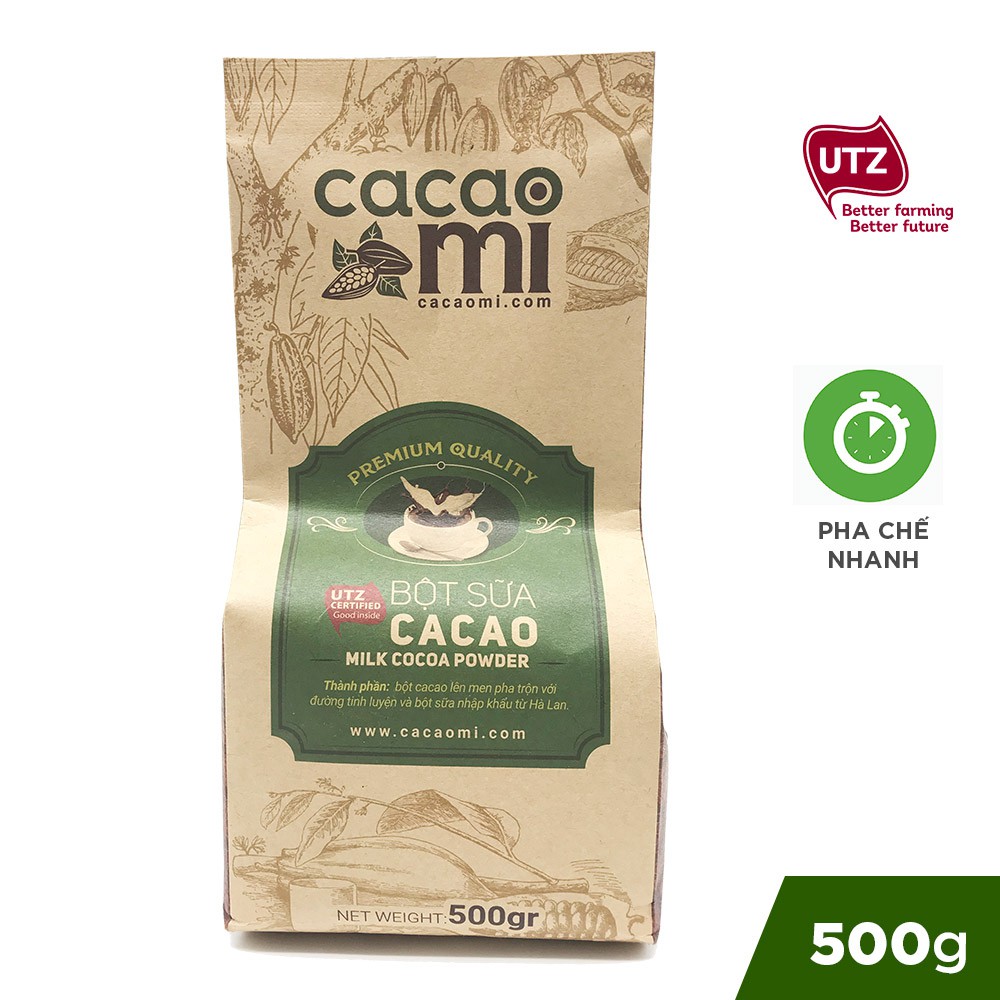 Bột ca cao sữa hoà tan 3in1 - Thức uống sô cô la đậm đà vị cacao nguyên