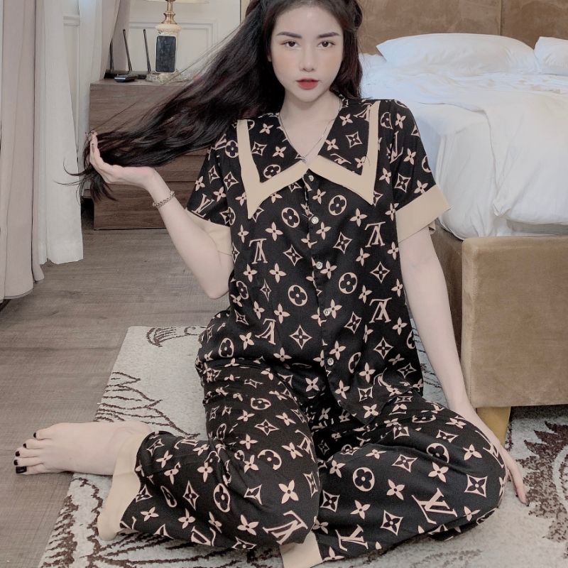 Bộ đồ Pijama lụa ❤️ Bộ lụa gấm tay ngắn quần dài [ HÀNG ĐẸP CHUẨN