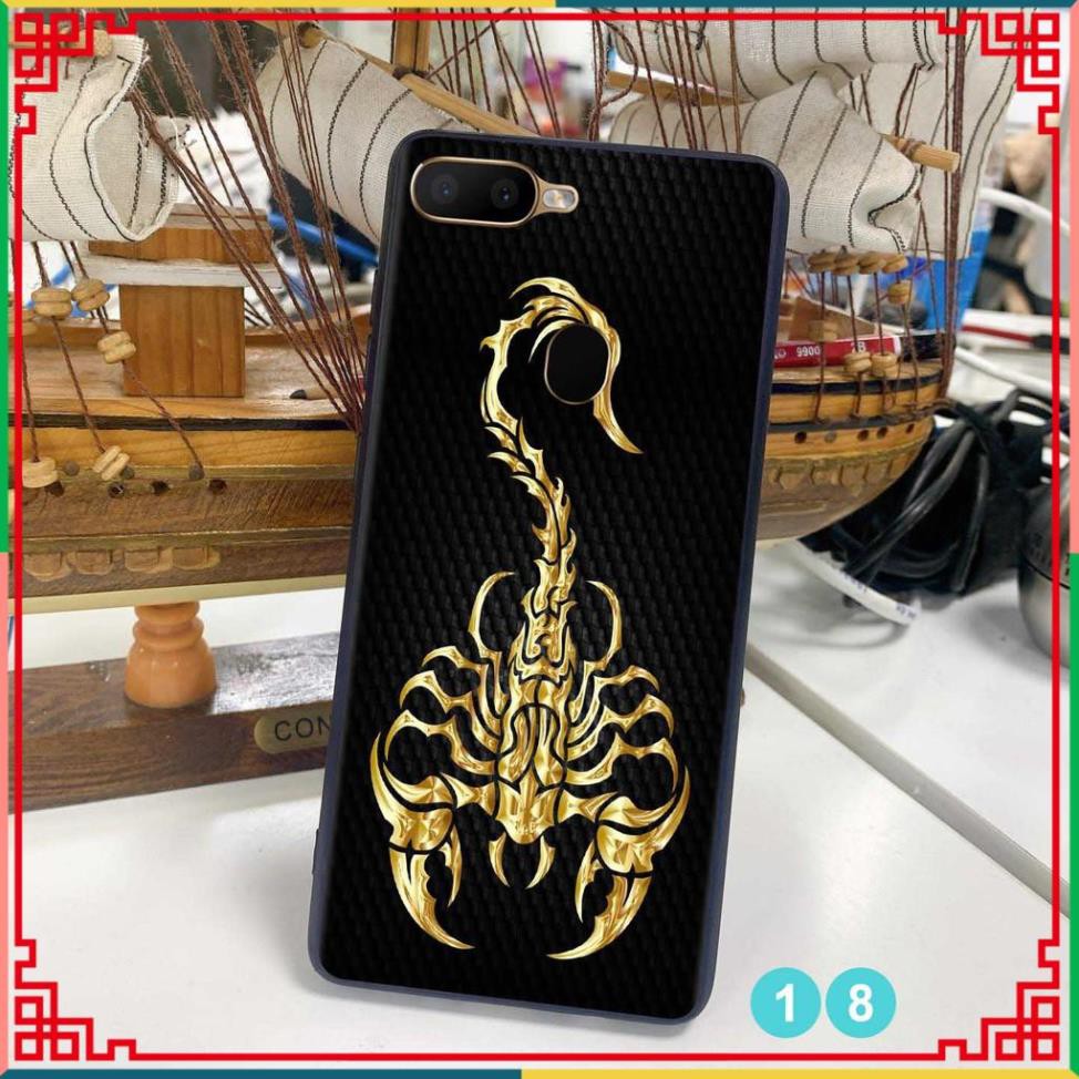 Ốp lưng kính Oppo F9 - Oppo A12 - Oppo A5s - Oppo A7 họa tiết rồng hổ bóng sáng và chống trầy tốt