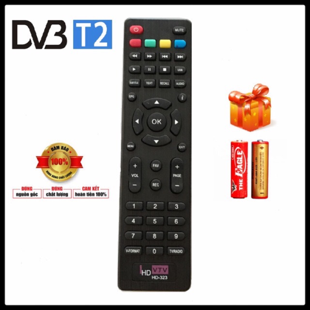 Điều Khiển Đầu Thu DVB-T2 ( HD-323 )