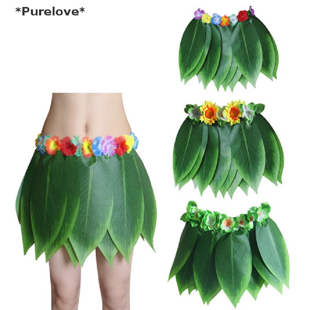 Chân Váy Lá Cọ Hawaii Trang Phục Hóa Trang Đi Biển Mùa Hè Luau