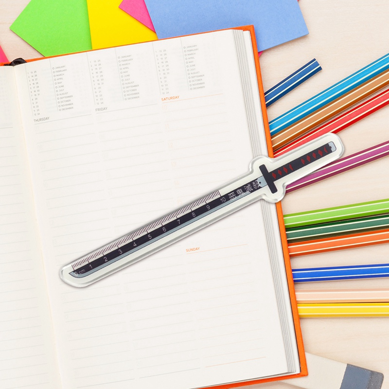 Thước nhựa họa tiết hoạt hình dễ thương dành cho học sinh