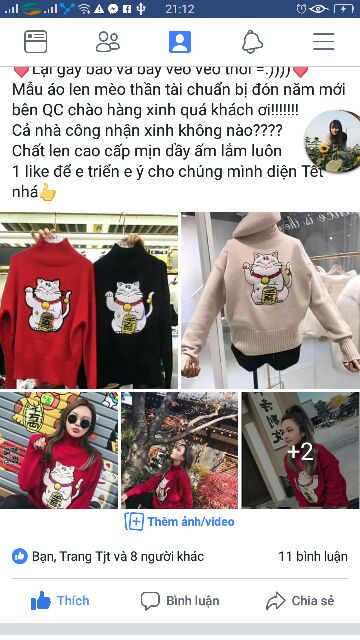Áo mèo tài lộc