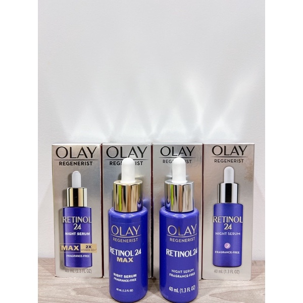 OLAY USA - Serum dưỡng trắng sáng giảm nếp nhăn ban đêm Olay RETINOL 24 MAX 2X Vitamin B3+ Night Serum