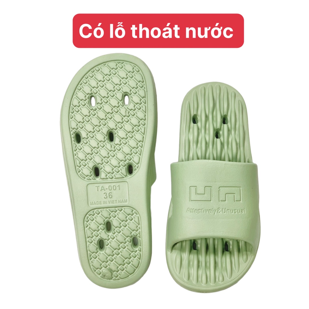 Dép đi trong nhà văn phòng xốp lỗ thoát nước chống trơn trượt phù hợp đi nhà tắm rất nhẹ êm chân