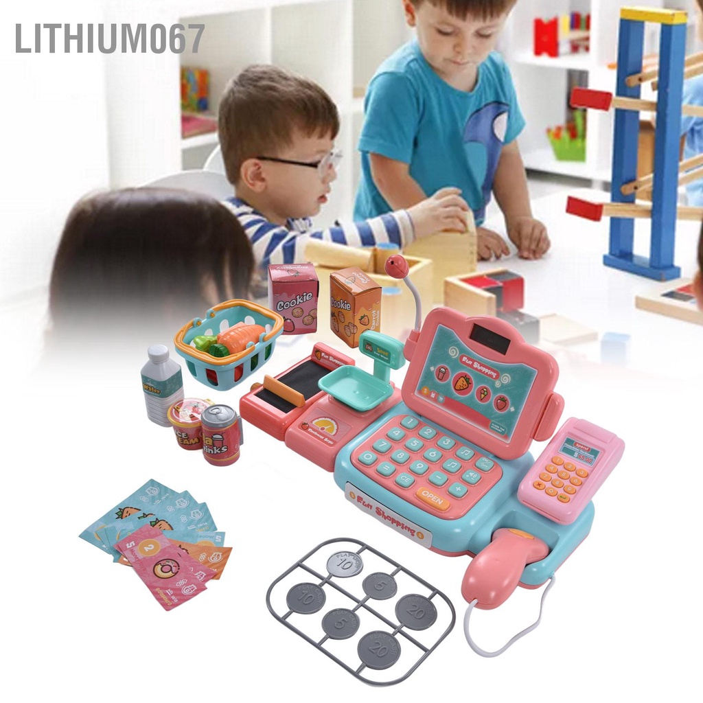 Lithium067 ĐỒ CHƠI TRẺ EM MÁY TÍNH TIỀN SIÊU THỊ, QUẦY THU NGÂN CHO BÉ -  tự Học các kỹ năng toán học cơ bản