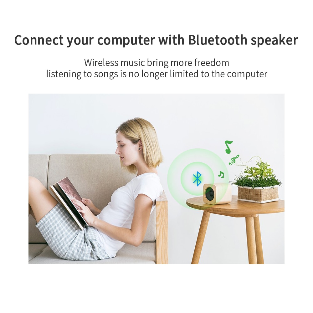 Bộ điều hợp Essager USB Bluetooth 5.0 Dongle cho PC Máy tính Bàn phím chuột không dây PS4 Aux Âm thanh Bluetooth 5 Bộ phát nhận