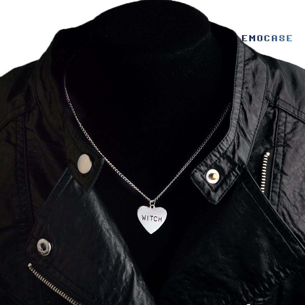 Vòng cổ Hợp Kim Mặt Trái Tim Khắc Chữ Sáng Tạo