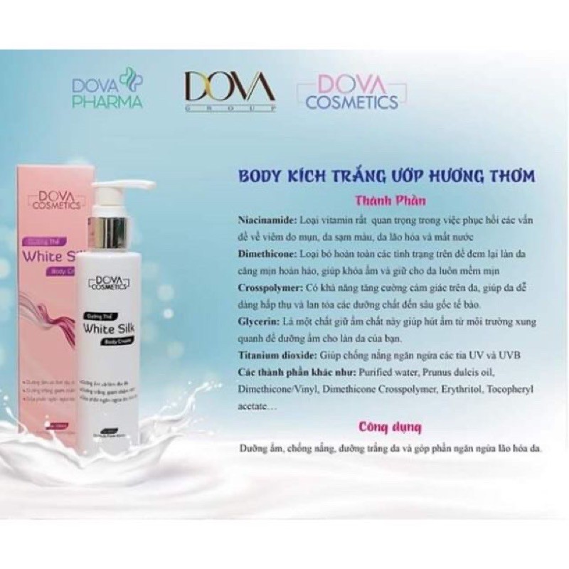 Kem dưỡng body dova comestics