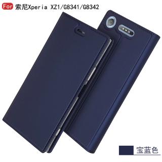 Bao Nắp Gập Chất Giả Da Nhiều Màu Cho Điện Thoại Sony Xperia Xz1 Compact G8342 G8342 Ốp