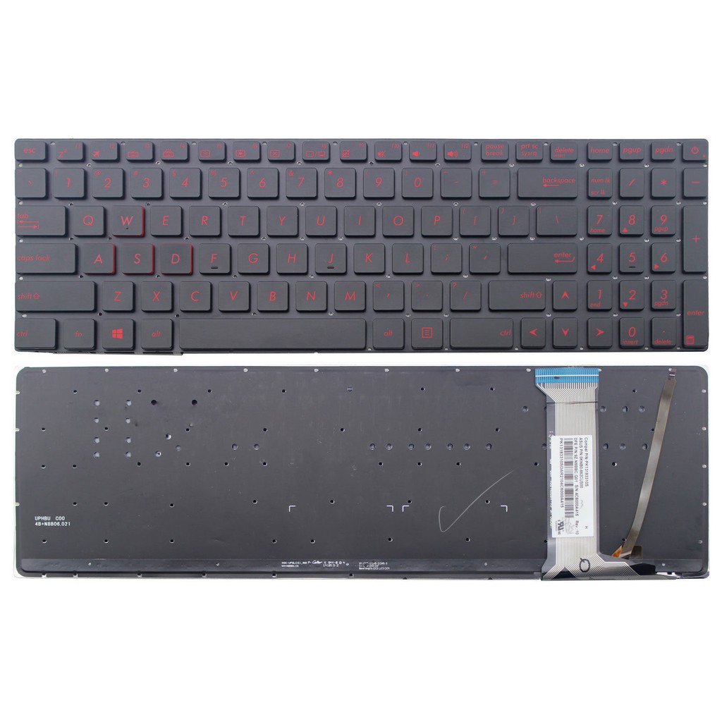 [Mã 33ELSALE hoàn 7% đơn 300K] Bàn phím laptop Asus Rog G551 N551 GL552 GL552J GL552V – GL552 Có Đèn ZIN BH 12 TH