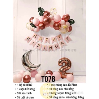 ❤️(Tặng Bơm+ Keo) Set Phụ Kiện Trang Trí Sinh Nhật
