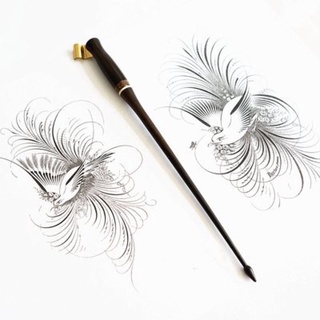 Quản chéo gỗ hoa văn đẹp kiểu đơn giảnluyện viết Calligraphy