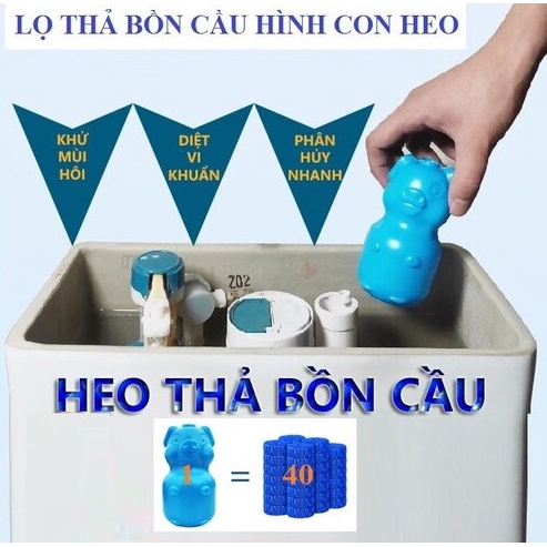 Công dụng của tẩy bồn cầu hình con lợn
