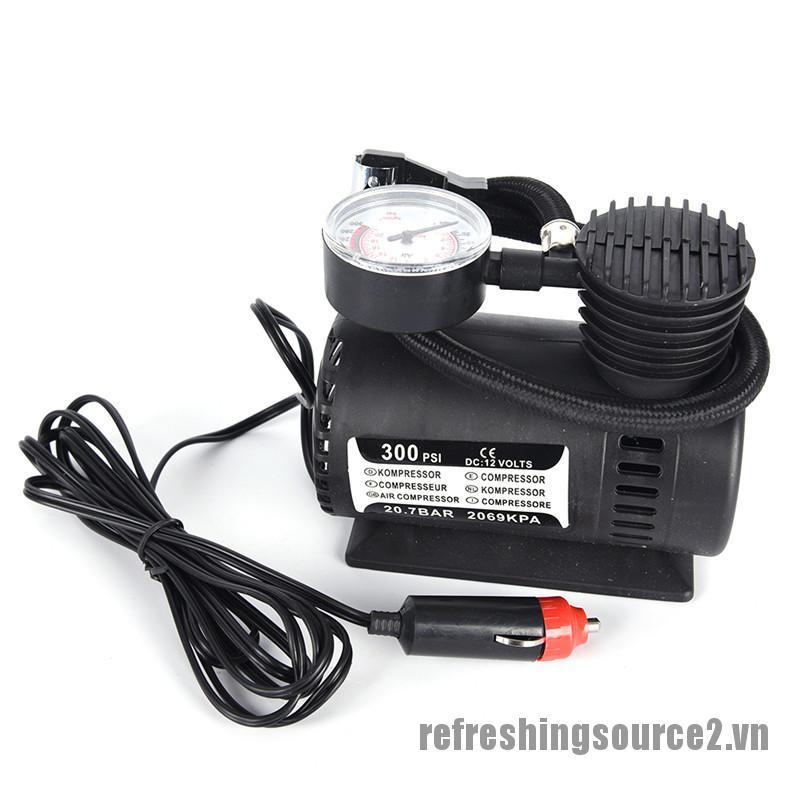 <ref2> 300PSI 12V Portable Mini Air Compressor Auto Car ElectricTire Air Inflator Pump