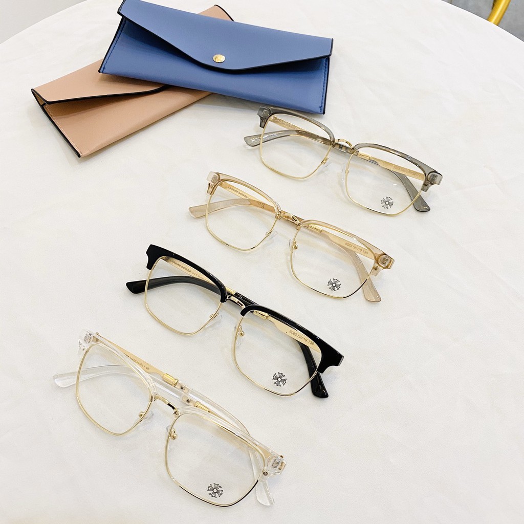 MẮT KÍNH GIẢ CẬN FORM VUÔNG 8063 GỌNG KIM LOẠI 441 SIÊU HOT | BigBuy360 - bigbuy360.vn