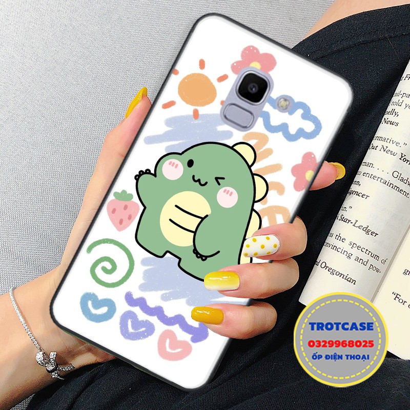 Ốp lưng Samsung A6/A6 Plus/A8/A8 PLus/J6/J6 PLus/J8 - in hình thỏ mập màu xanh đẹp , mắt cute , thễ thương
