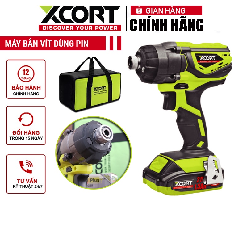 Máy bắn vít pin 20V MAX XCORT Model XDC21-635D Máy cực khỏe