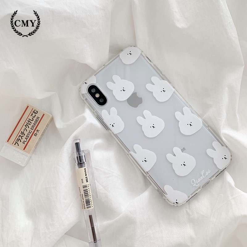 ốp iphone 11 Ốp lưng họa tiết chú thỏ cho iPhone11/11Pro 11pro Max X XR XS XS MAX 6 7 8 plus SE