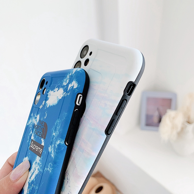 Ốp điện thoại chống sốc hoạ tiết TNF 3d độc đáo bảo vệ ống kính iPhone 12 Pro Max X Xs Max XR 7 8Plus 11 Pro MAX