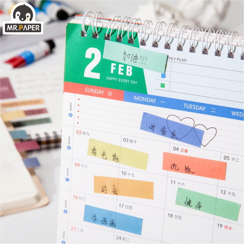 Bộ 150 miếng dán ghi chú chỉ mục 8 thiết kế tự dính sáng tạo dành cho sổ tay DIY